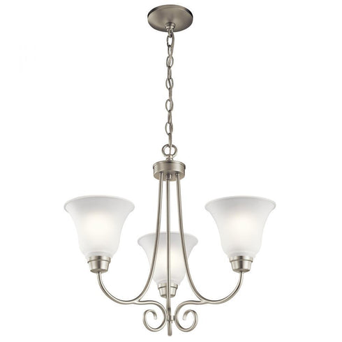 Kichler Bixler 3 Light Chandelier Model: 43937NI
