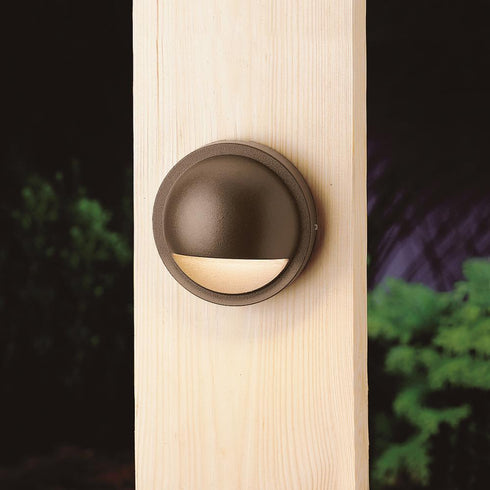 Kichler Cbr LED Integrated LED Half Moon Deck Light Model: 15764CBR27