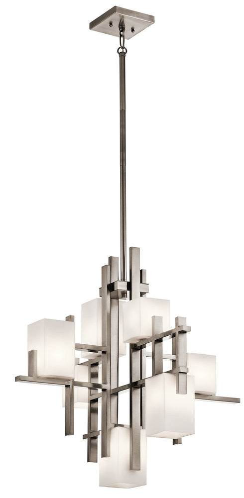 Kichler City Lights 7 Light Chandelier Halogen Model: 42940CLP