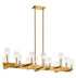 Kichler Cleara 14 Light Linear Chandelier Model: 44317PN