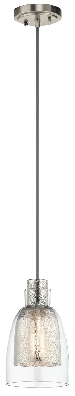 Kichler Evie 1 Light Mini Pendant Model: 43625NI