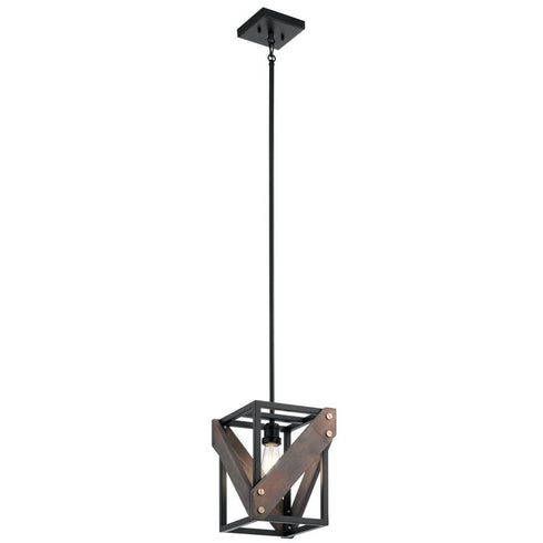 Kichler Fulton Cross 1 Light Pendant Model: 44223BK