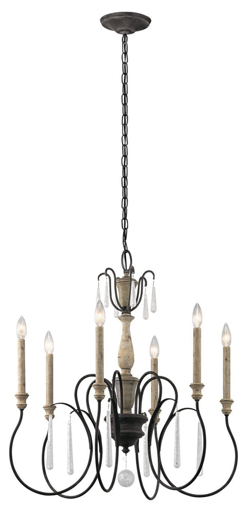 Kichler Kimblewick 6 Light Chandelier Model: 43617WZC