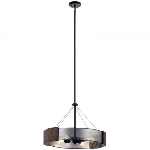 Kichler Korben 4 Light Pendant Model: 42453BK