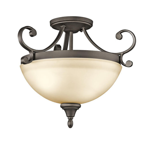 Kichler Monroe 2 Light Semi Flush Model: 43169OZ