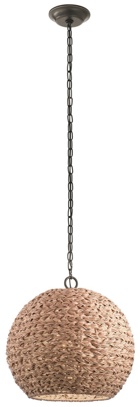 Kichler Palisades 1 Light Outdoor Pendant Model: 49809OZCW
