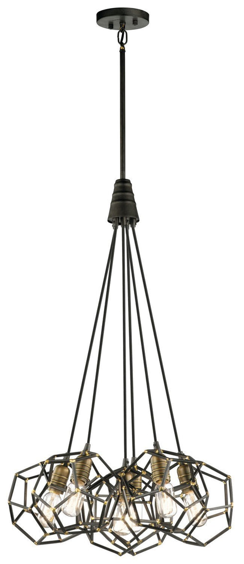 Kichler Rocklyn 6 Light Pendant Model: 43718RS