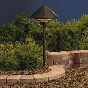 Kichler Six Groove Path & Spread 1 Light 120v Model: 15211BKT
