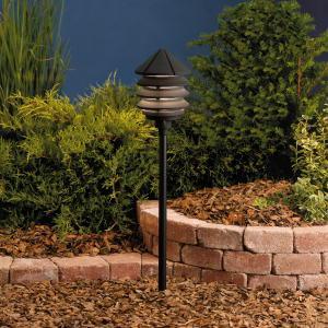 Kichler Six Groove Path & Spread 1 Light 12v Model: 15005BKT