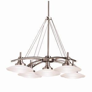 Kichler Structures 5 Light Chandelier Halogen Model: 2055NI