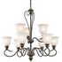 Kichler Tanglewood 9 Light LED Chandelier Model: 42907NIL18