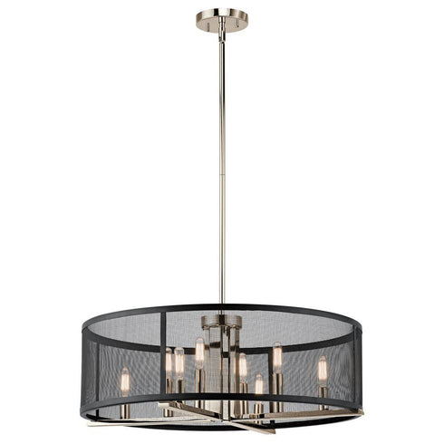 Kichler Titus 8 Light Chandelier Pendant Model: 43715PN