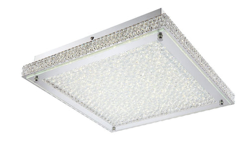 Lighting Originals 1308 Crystal Ice LED 15.25" wide Square Ceiling Light