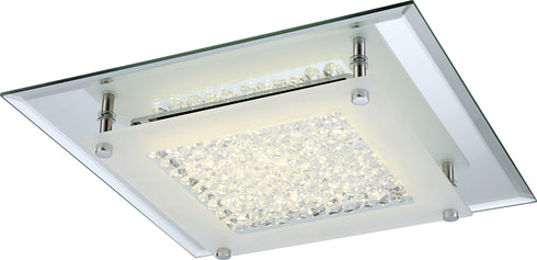 Lighting Originals 1309 Crystal Ice LED 14” Square Ceiling Light