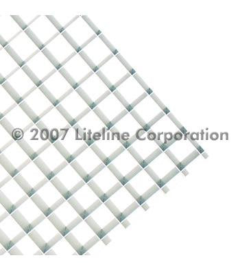 LiteLine 1x1x1 Inch Aluminum Louver 24 Inch X 48 Inch Model: AL100-24 BWE