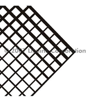 LiteLine 2x 2x 8 Inch Styrene Black 23 4x 23 4 Louver Model: ALP45-3-22BL