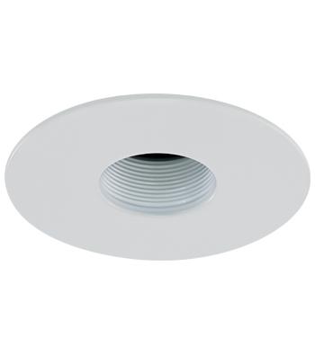 LiteLine 4 Inch Trim Mr16 75 Watt Black Pinhole White Model: GR-TH05-BK