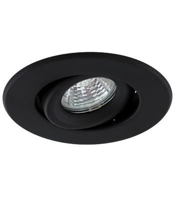 LiteLine 4 Inch Trim Mr16 75 Watt Gimbal 3 Clip Black Model: GR-TH18R3-BK