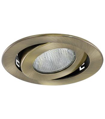 LiteLine 4 Inch Trim P20 50 Watt Gimbal Antique Brass Model: HV4-TH4018-AB