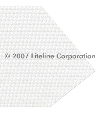 LiteLine K12 .110 Opal Prismatic Styrene 23 4 X 47 4 . Model: K12-24 OS