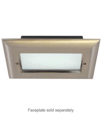 LiteLine LED Step Light Kit 3 Gang 30k Louver Brushed Model: OSL3030-30K-LVR3-BN