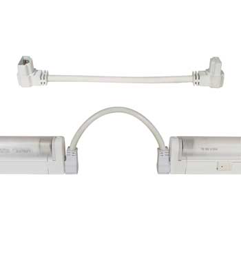 LiteLine Ledbar Accessory 6 Inch Flexible Connector 90 Deg Connection 3 Model: ALFT90-WH-3