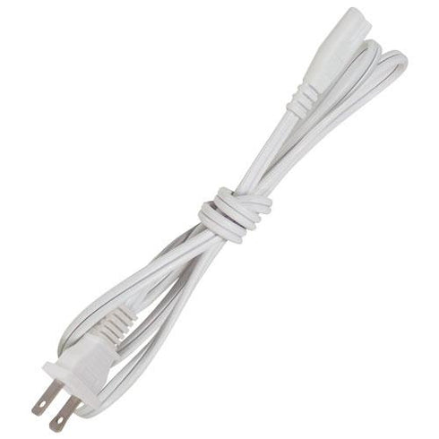 LiteLine Ledbar Accessory 6' Power Cord For 2 Wire . Fluorobar Model: ALFT6000-WH