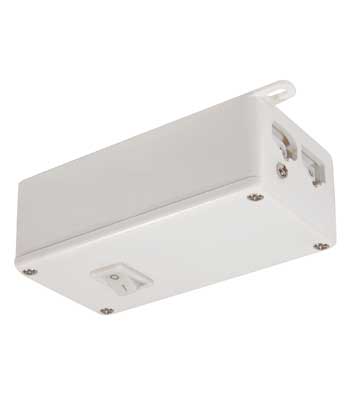 LiteLine Ledbar Accessory T4 T5 Hardwire Box For Fluorobar 2 Or 3 Wire Model: ALFT6300-WH