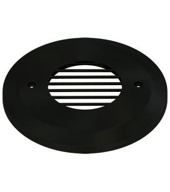 LiteLine Louver Face Plate 1 Gang Bk Round Black Model: OSL-LVRR-BK