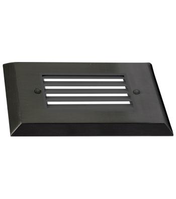 LiteLine Louver Face Plate 1 Gang Bk Square Black Model: OSL-LVR1-BK