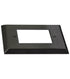 LiteLine Open Face Plate 1 Gang Bk Square Black Model: OSL-OPN1-BK