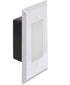 LiteLine Open Face Plate 1 Gang Fwh Square Flat White Model: OSL-OPN1-FWH