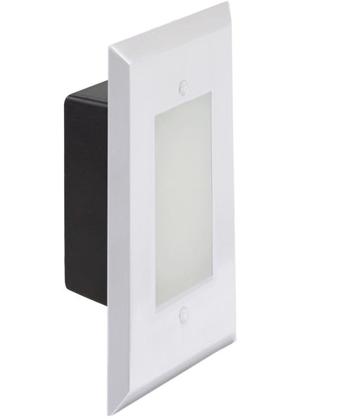 LiteLine Open Face Plate 1 Gang Fwh Square Flat White Model: OSL-OPN1-FWH
