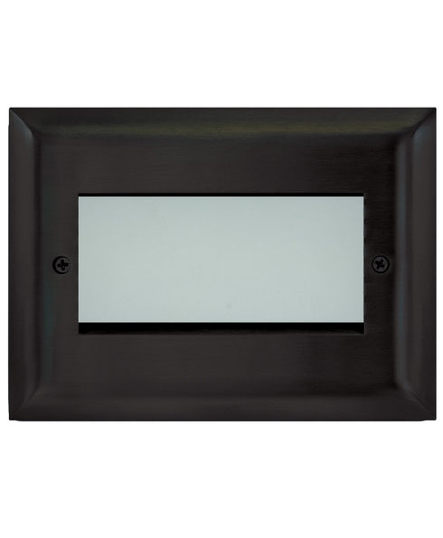 LiteLine Open Face Plate 3 Gang Bk Square Black Model: OSL-OPN3-BK