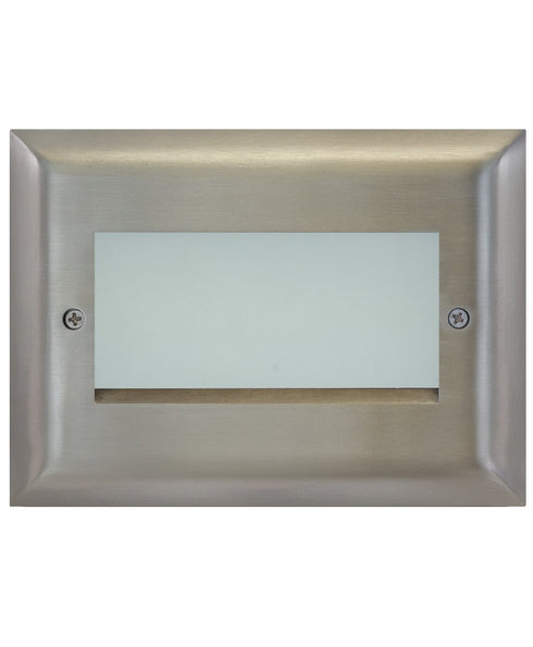 LiteLine Open Face Plate 3 Gang Bn Square Brushed Model: OSL-OPN3-BN