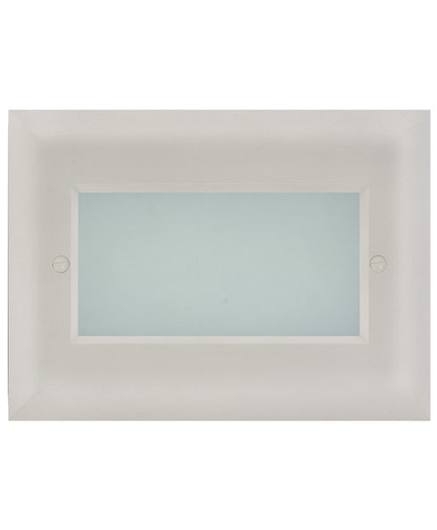 LiteLine Open Face Plate 3 Gang Fwh Square Flat White Model: OSL-OPN3-FWH