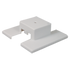 LiteLine A-Line track single circuit Single Circuit Center Feed Silver Model: ATKP08-SL