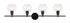 Living District 5 Light Collier 4 Light Chrome And Clear Glass Wall Model: LD2322C