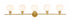Living District 5 Light Collier 5 Light Chrome And Clear Glass Wall Model: LD2326C