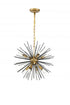 Living District 8 Light Timber 8 Light Brass Pendant Model: LD5036D20BR