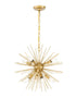 Living District 8 Light Timber 8 Light Brass Pendant Model: LD5036D20BR