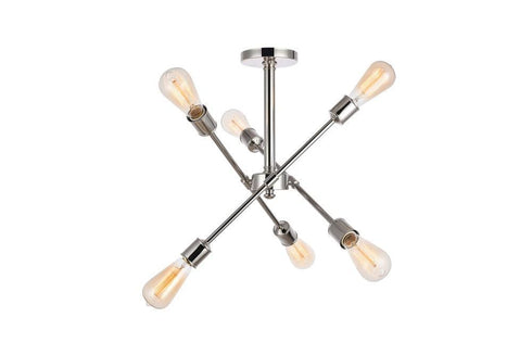 Living District Axel 3 Light Flush Mount Model: LD8003D17PN
