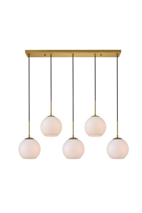 Living District Baxter 5 Light Pendant Model: LD2229BR