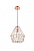 Living District Candor 1 Light Pendant Model: LD4008D11BK