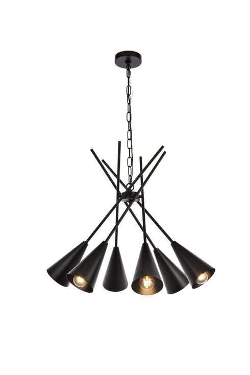 Living District Casen 6 Light Pendant Model: LD651D32BR
