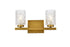 Living District Cassie 2 Light Vanity Model: LD7026W14BK