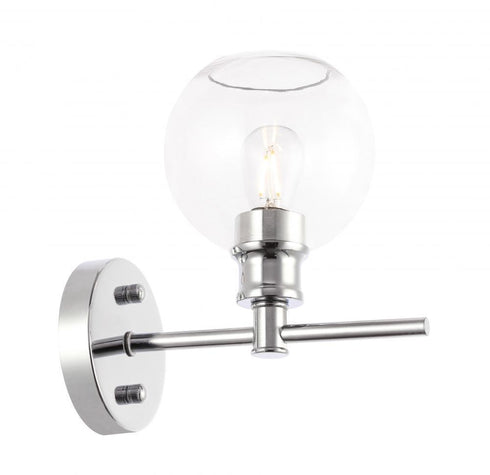 Living District 1 Light Collier 1 Light Black And Clear Glass Wall Model: LD2310BK