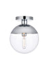 Living District Eclipse 1 Light Flush Mount Model: LD6066BR