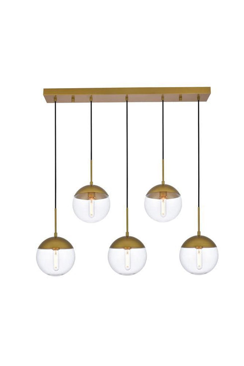 Living District Eclipse 7 Light Pendant Model: LD6087BK