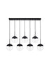 Living District Eclipse 7 Light Pendant Model: LD6087BK